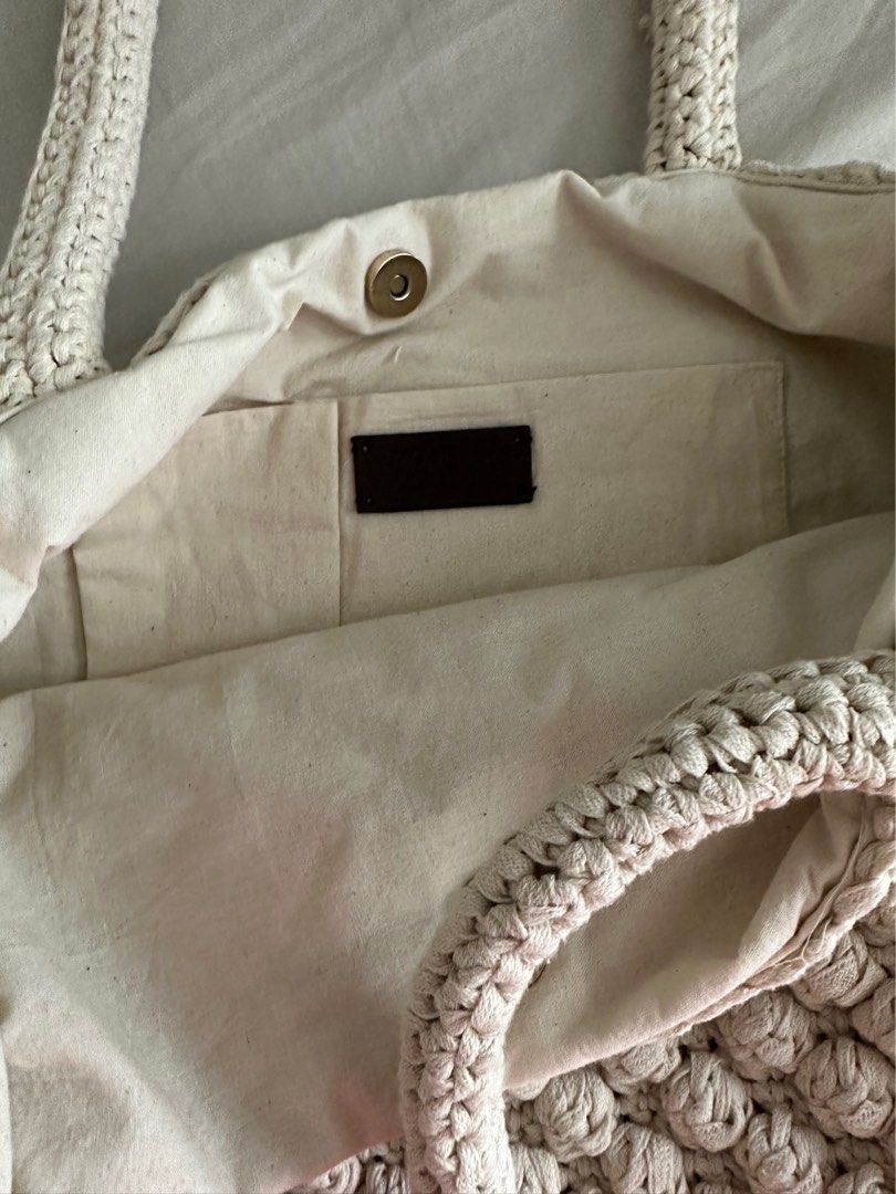 Zara Crochet Tote Bag on Carousell