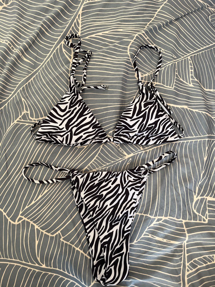 Zebra print bikini on Carousell