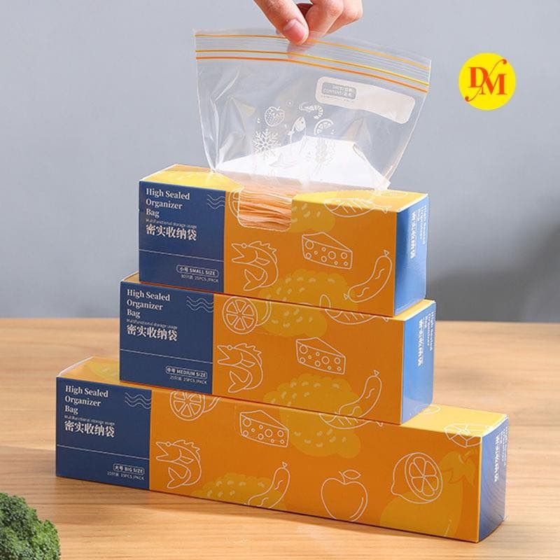 Zip Lock Bag 15pcs/bag (Category: Food Organization & Storage) located in Quezon City. Submitted by magicgerry (Listing ID 1235221920, Image 3). Description: Ziplock Bag (P130.00) > 15pcs per box > Transparent > Food grade > Thick plastic > Reusable > L (270X280mm) P130.00/15pcs > M (180X200+20mm) P120.00/15pcs > S (160X140mm) P120.00/20pcs.