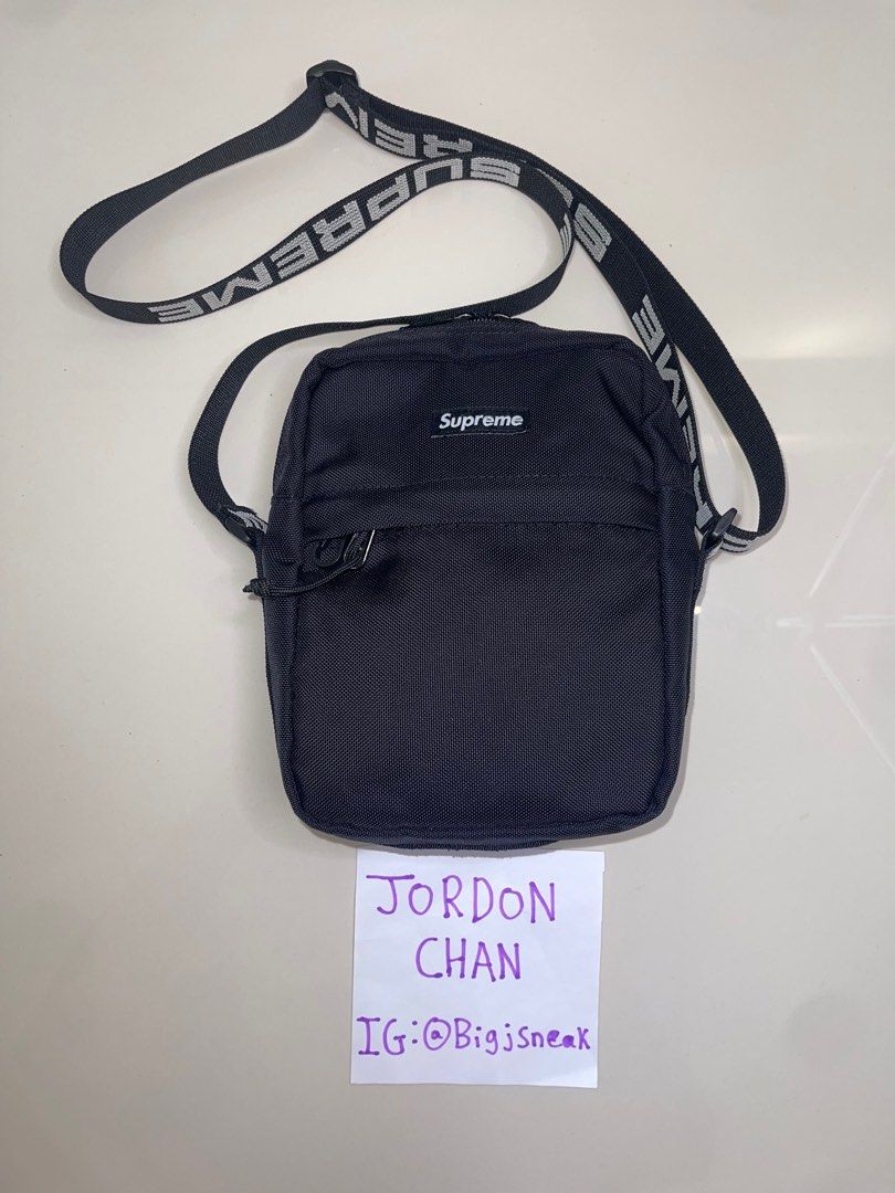 100 Legit Supreme Shoulder Bag Black SS18 Men s Fashion Bags
