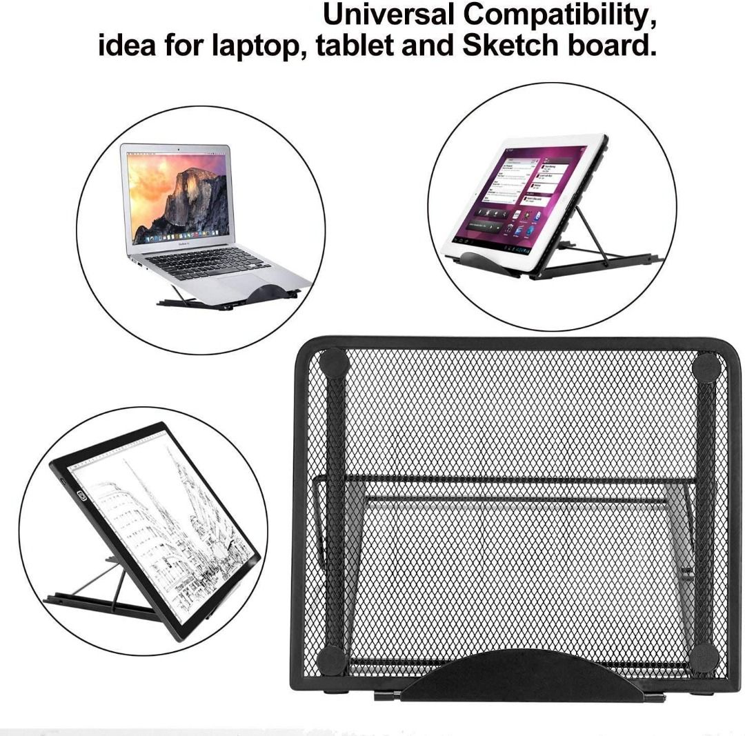 Halter Mesh Laptop Stand and Book Holder, Portable Book Stand for