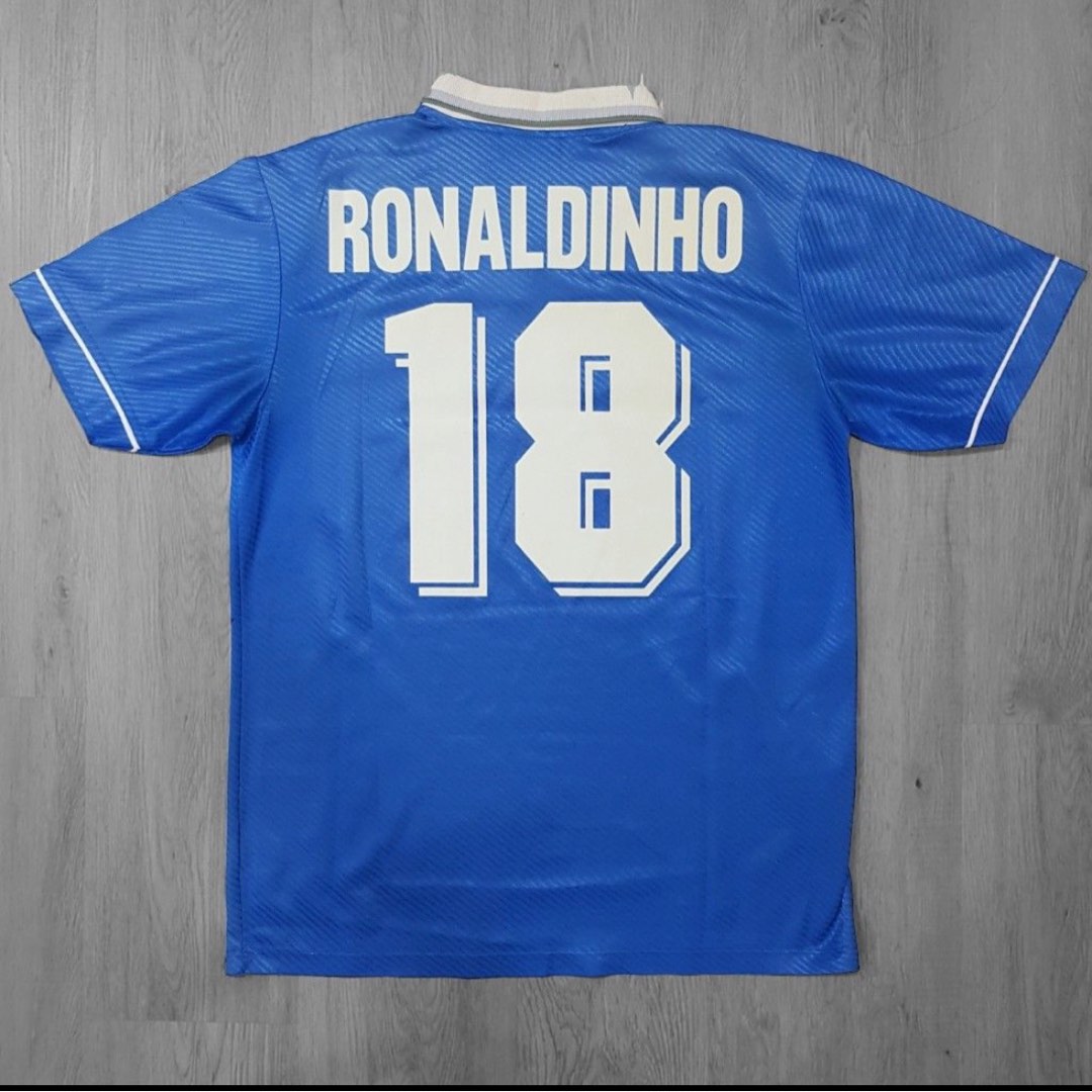 #18 R9 Ronaldo Ronaldinho Brazil 1996 Olympic Away soccer/football