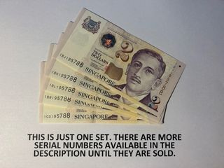 $2 Portrait with Same Serial Number X5