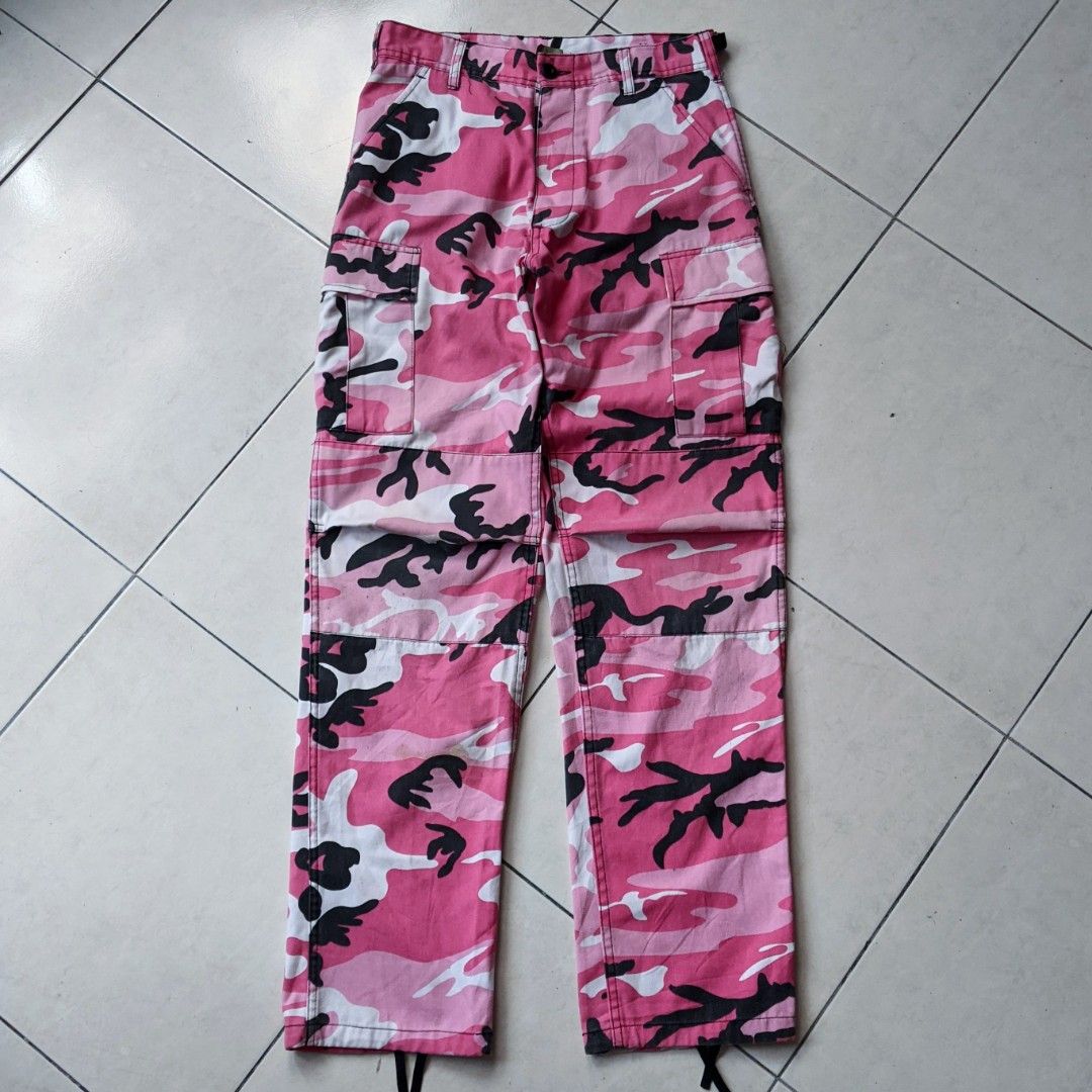 30X42 M ROTHCO PINK CAMO BDU CARGO PANTS Men s Fashion Bottoms