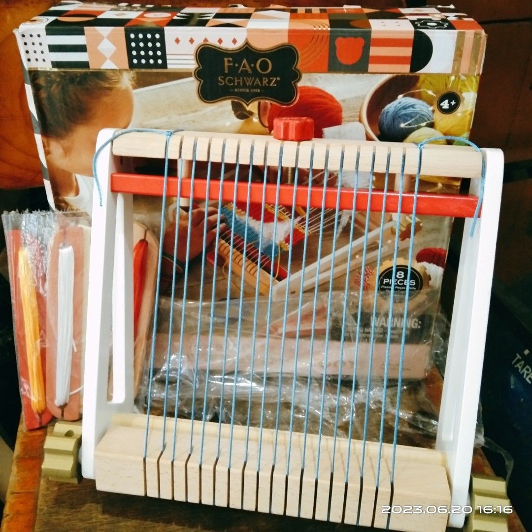 8 Piece Craft Weaving Loom (Category: Craft Supplies & Tools) located in Rizal. Submitted by TheSweetSpotShoppe (Listing ID 1238508177, Image 1). Description: • Easy to use • Genuine wood loom • Weave your own designs with simple instructions. • Includes 1 woden loom, 3 wooden shuttles, and 4 bundles of colored string.