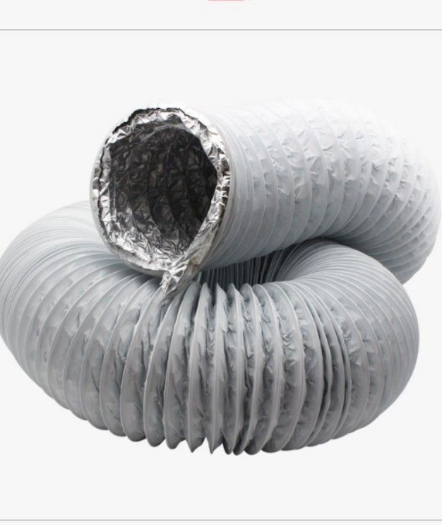 8m 4 inch PVC aluminum Ducting duct soft pipe tube for vent fan ventilation exhaust fan tube