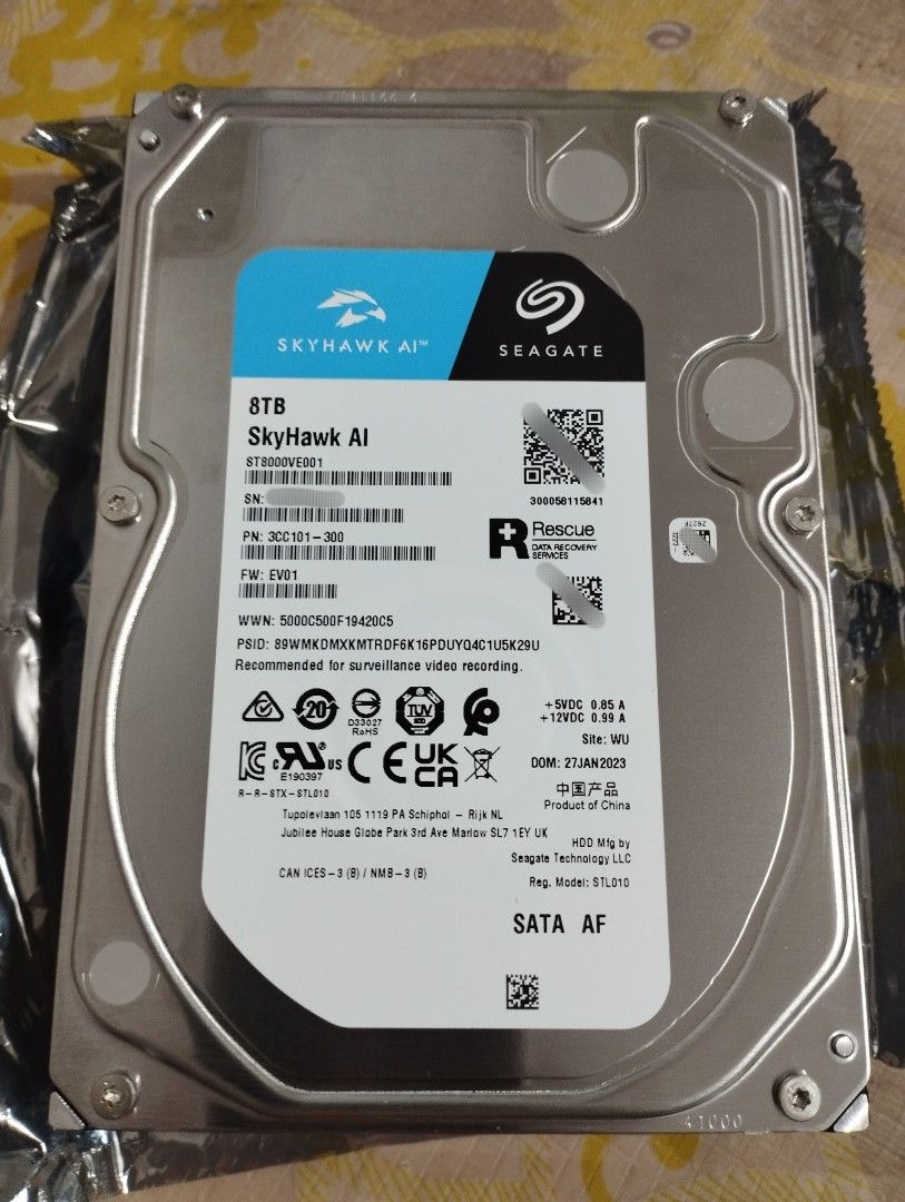 8TB Seagate Skyhawk, Computers & Tech, Parts & Accessories, Hard Disks ...