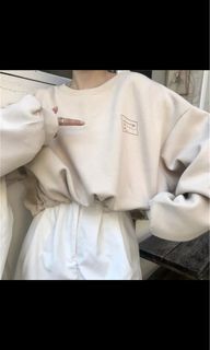 短版抽繩杏色上衣  #23畢業出清