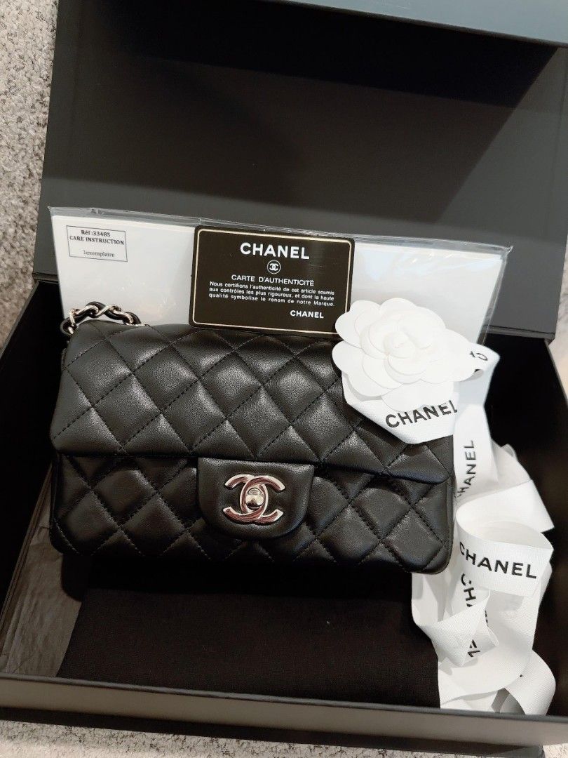 Chanel Lavender Quilted Lambskin Mini Classic Single Flap Silver Hardware,  2021 Available For Immediate Sale At Sotheby's