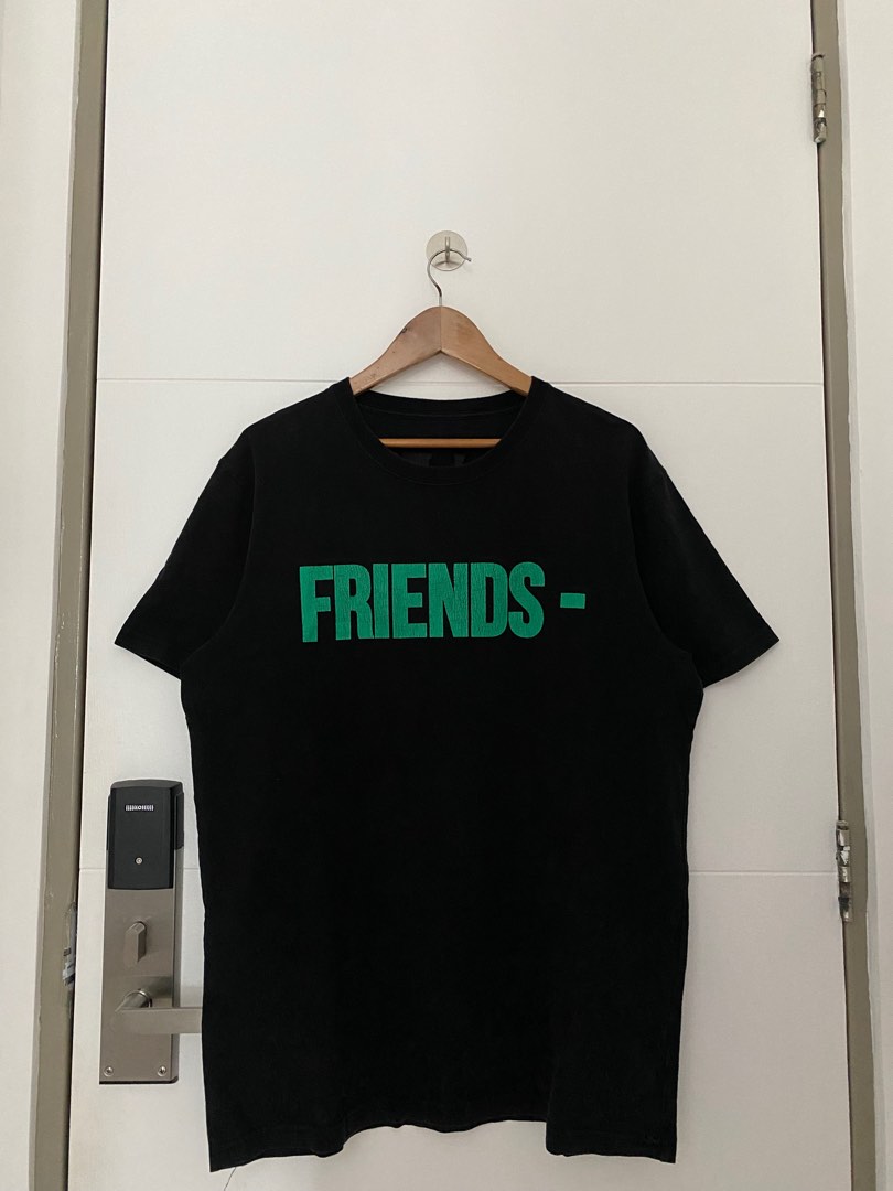 VLONE Friends Tee Black Men s Fashion Tops Sets Tshirts