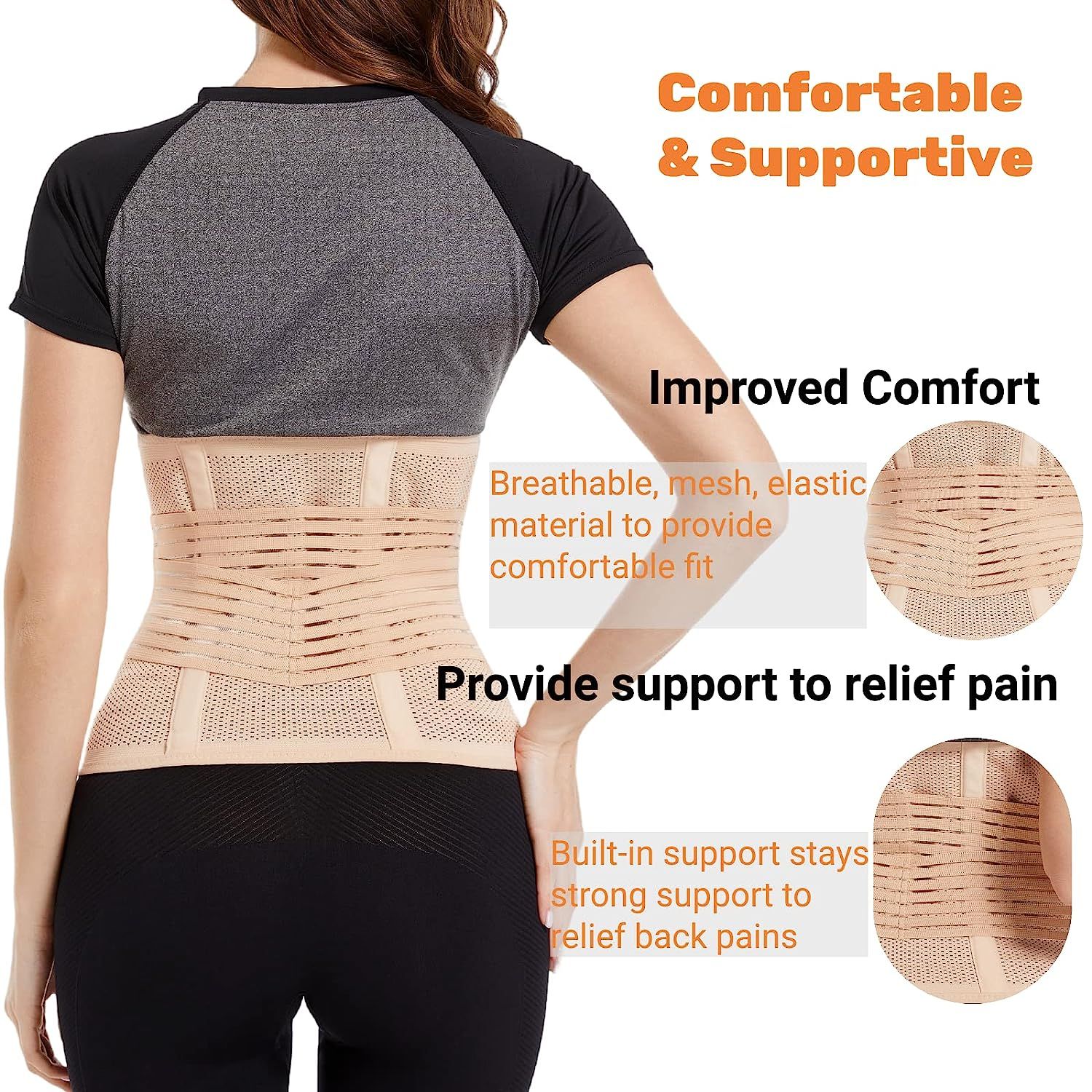 Abdominal Binder for Post Surgery, Postpartum Recovery Belly Band C