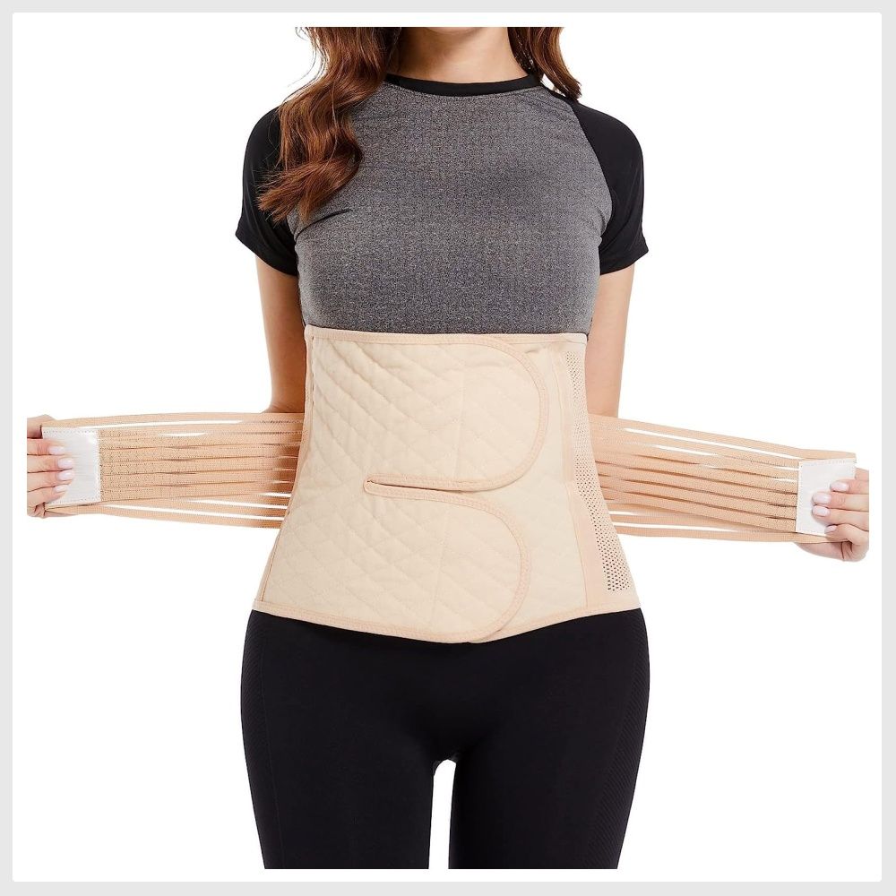 Abdominal Binder for Post Surgery, Postpartum Recovery Belly Band C