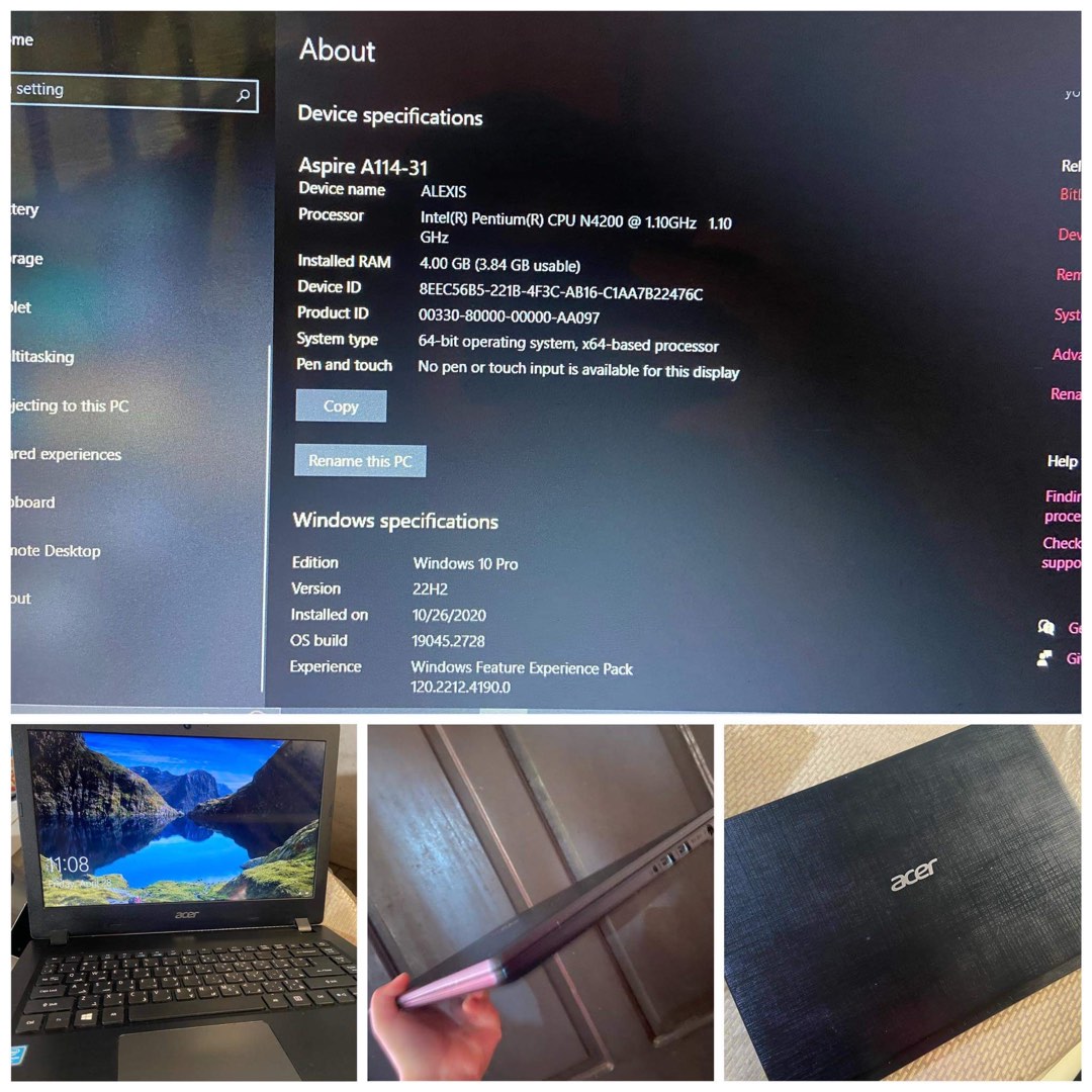Acer Aspire A114-31, Computers & Tech, Laptops & Notebooks on Carousell