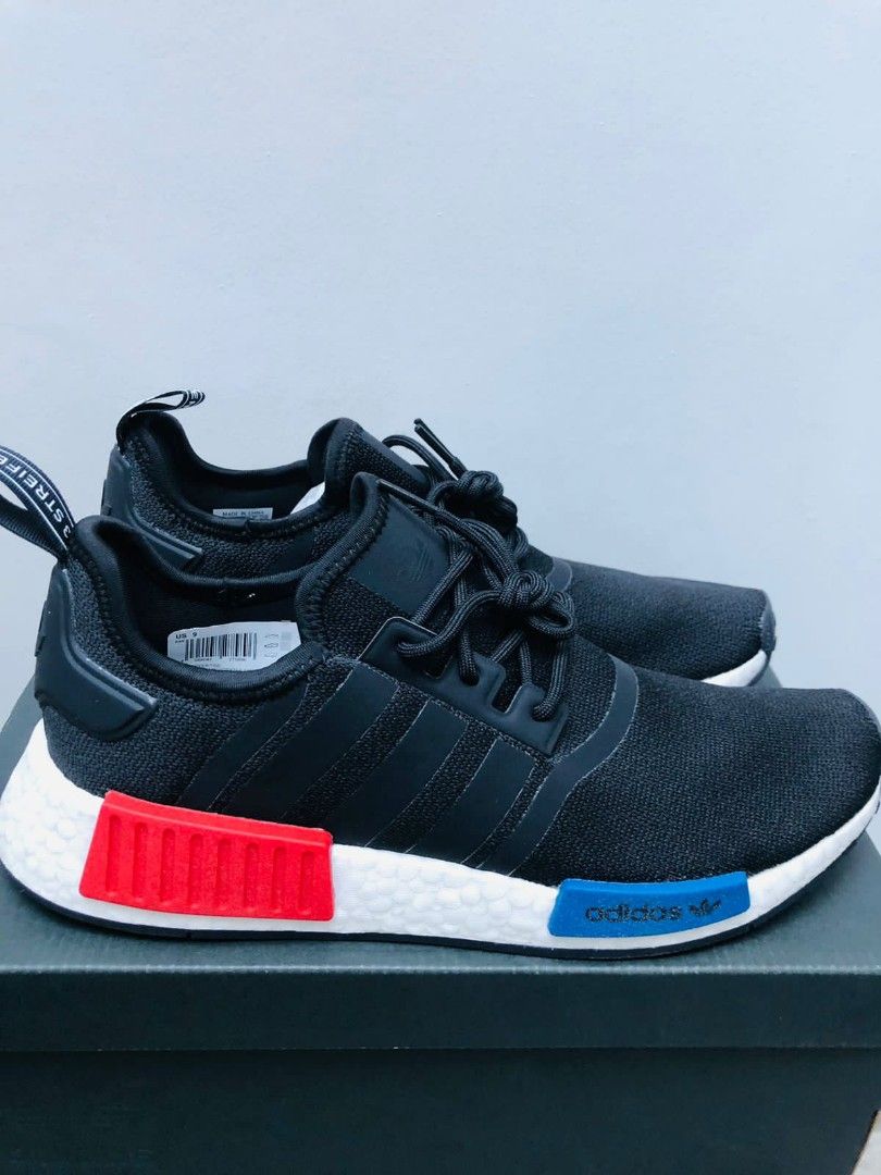 Adidas NMD R1 OG Black, Fesyen Pria, Sepatu , Sneakers di Carousell
