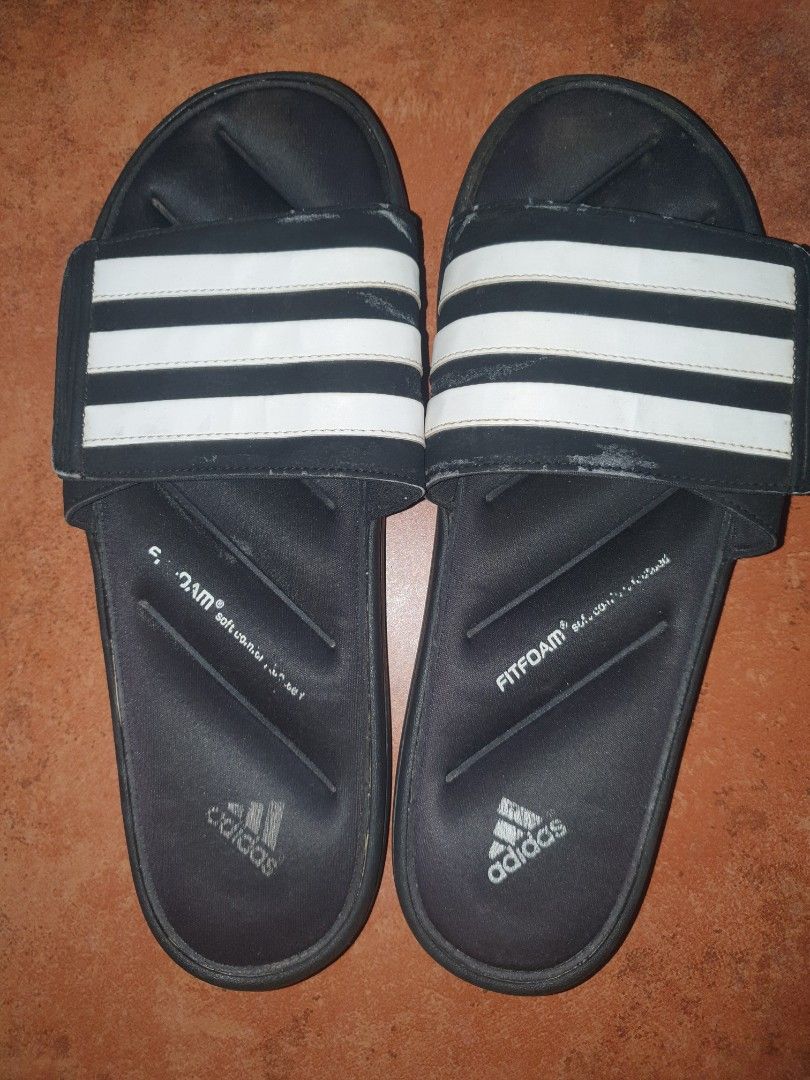 Adidas Slides Men Sz 11, Women's Fashion, Footwear, Flats u0026 Sandals on  Carousell