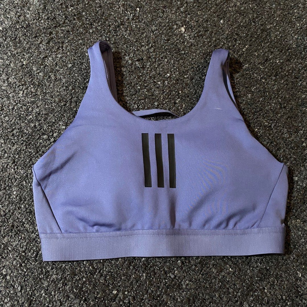 ADIDAS White Sports Bra XS, Women's Fashion, Activewear on Carousell