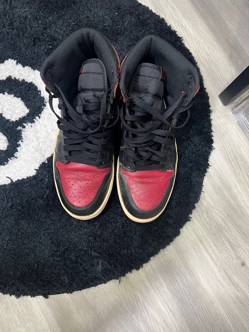 Air Jordan 1 Bred 2013 Men s Fashion Footwear Sneakers on Carousell
