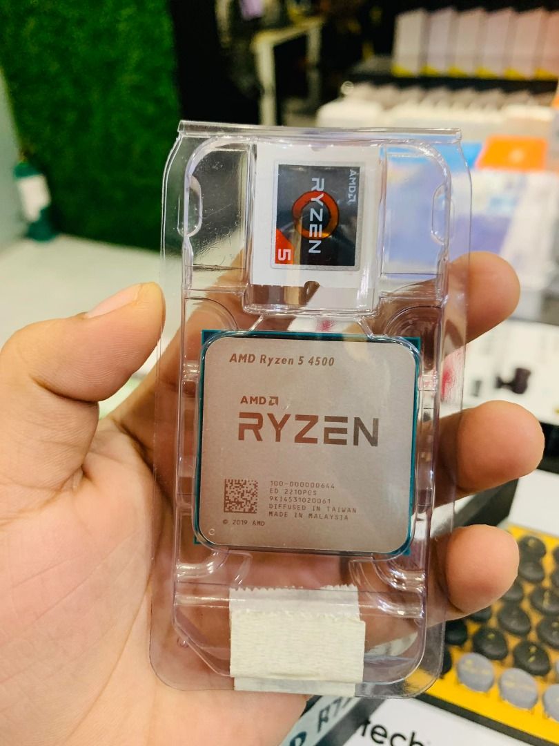 AMD Ryzen 5 4500 3.6GHz 6 Cores 12 Threads 65W AM4 CPU Tray Type, Computers  & Tech, Parts & Accessories, Computer Parts on Carousell