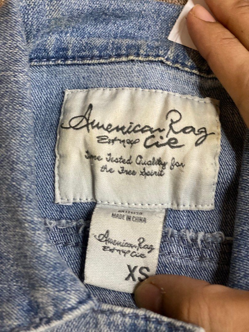 American Rag Denim Crop Top Jacket Women s Fashion Coats