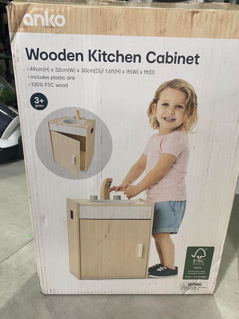Anko Wooden Kids Play Kitchen on Carousell