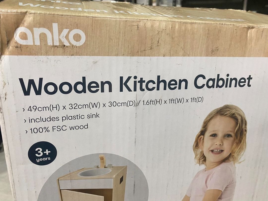 Anko Wooden Kids Play Kitchen on Carousell