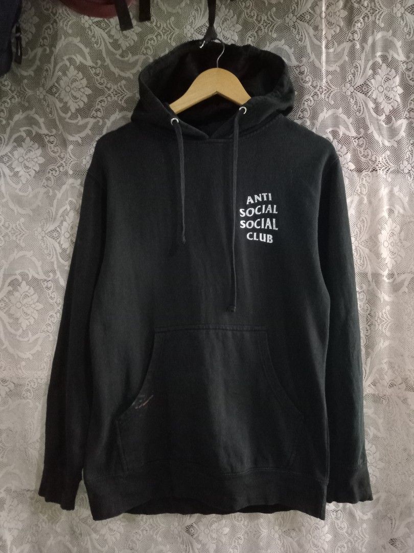 Anti social social discount club hoodie small