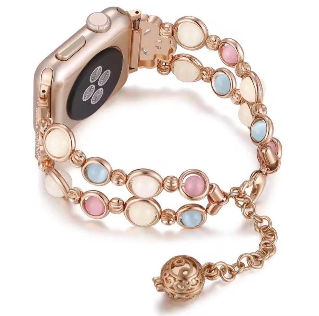 Gold bracelet apple watch band best sale