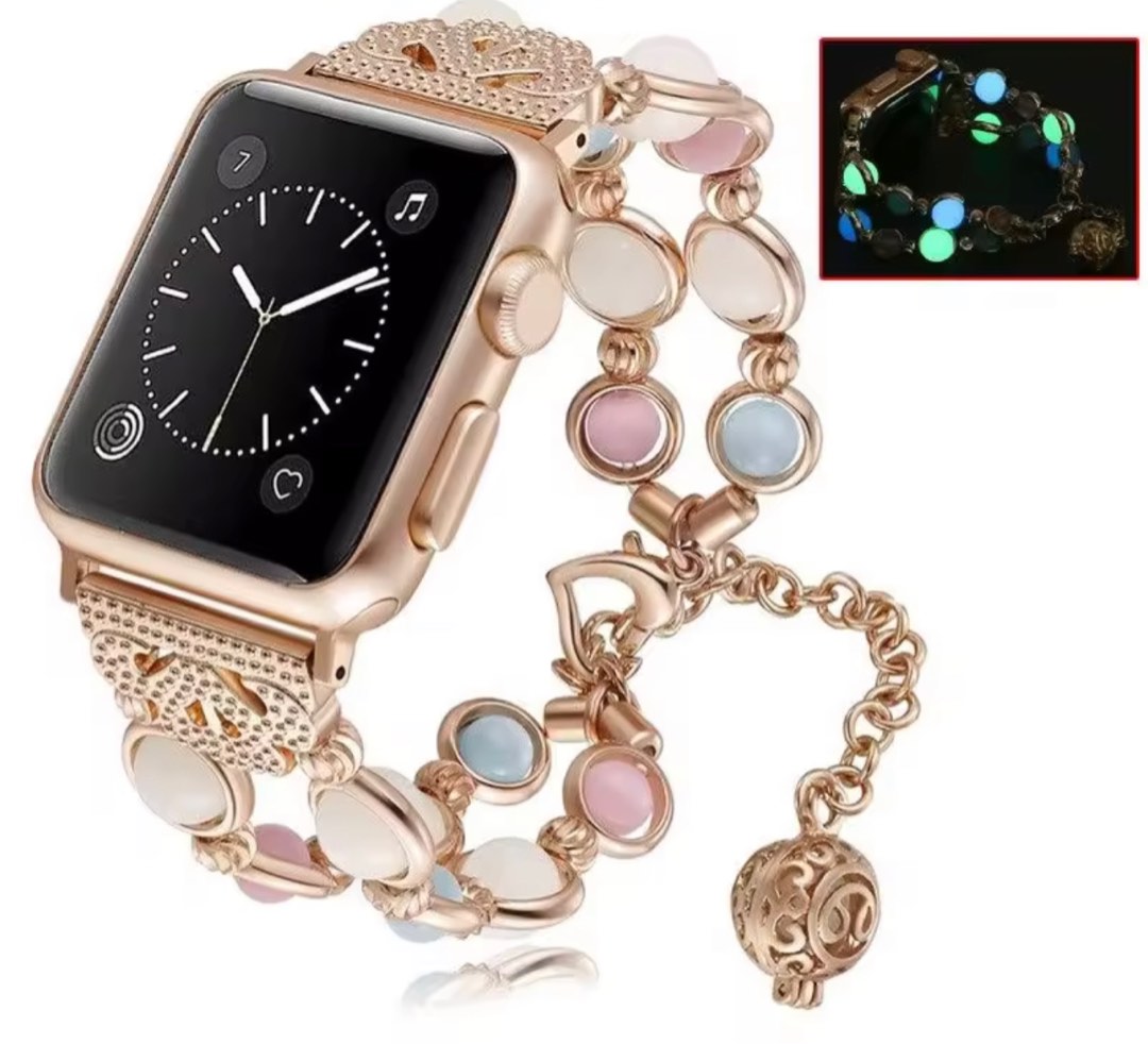 Gold apple sale watch women