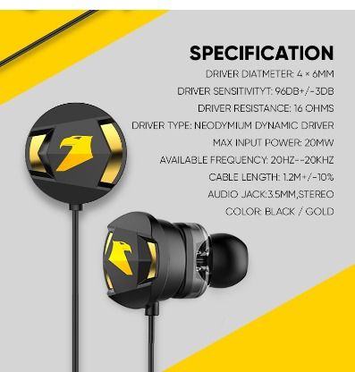 Armaggeddon wasp sales 5 gaming earphones