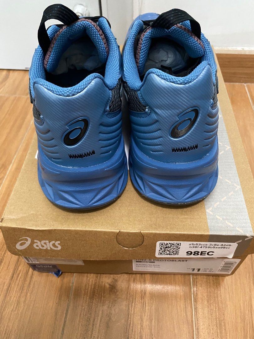 ASICS HN2-S Protoblast Kiko Kostadinov Azure US11, 男裝, 鞋, 波鞋