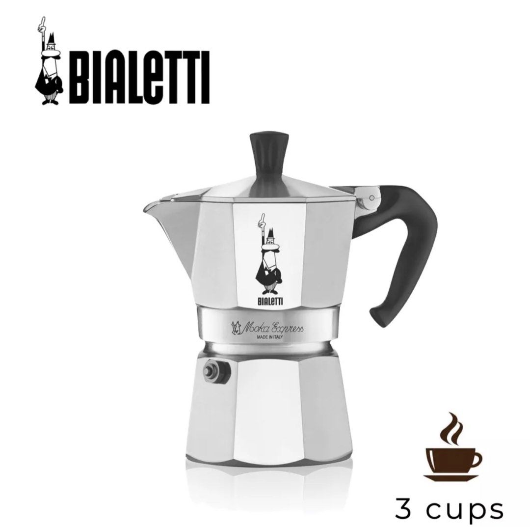 bialetti induction moka pot 3cup, TV & Home Appliances, Kitchen Appliances,  Coffee Machines & Makers on Carousell