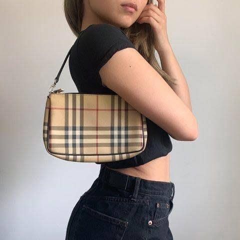 Authentic Burberry Nova Check Pochette Bag, Luxury, Bags & Wallets on  Carousell
