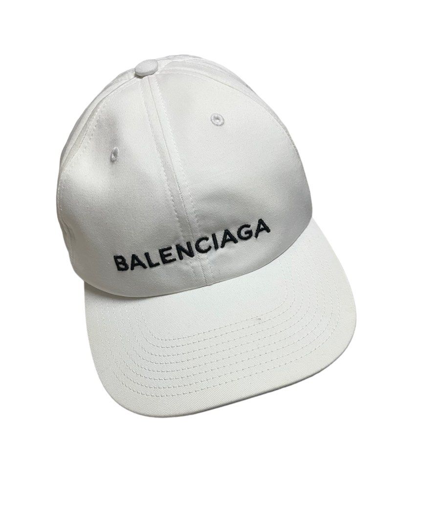 Balenciaga White Mastercard Cap Size L58cm  STYLISHTOP