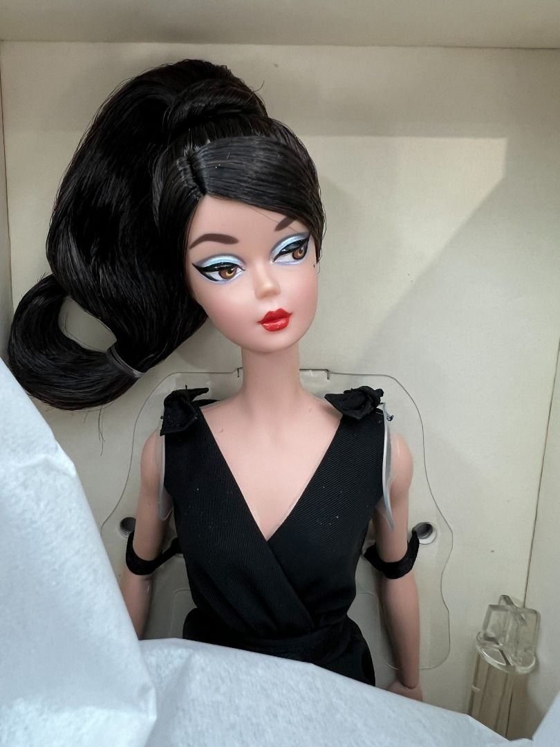 Barbie signature fashion hotsell classic black dress doll