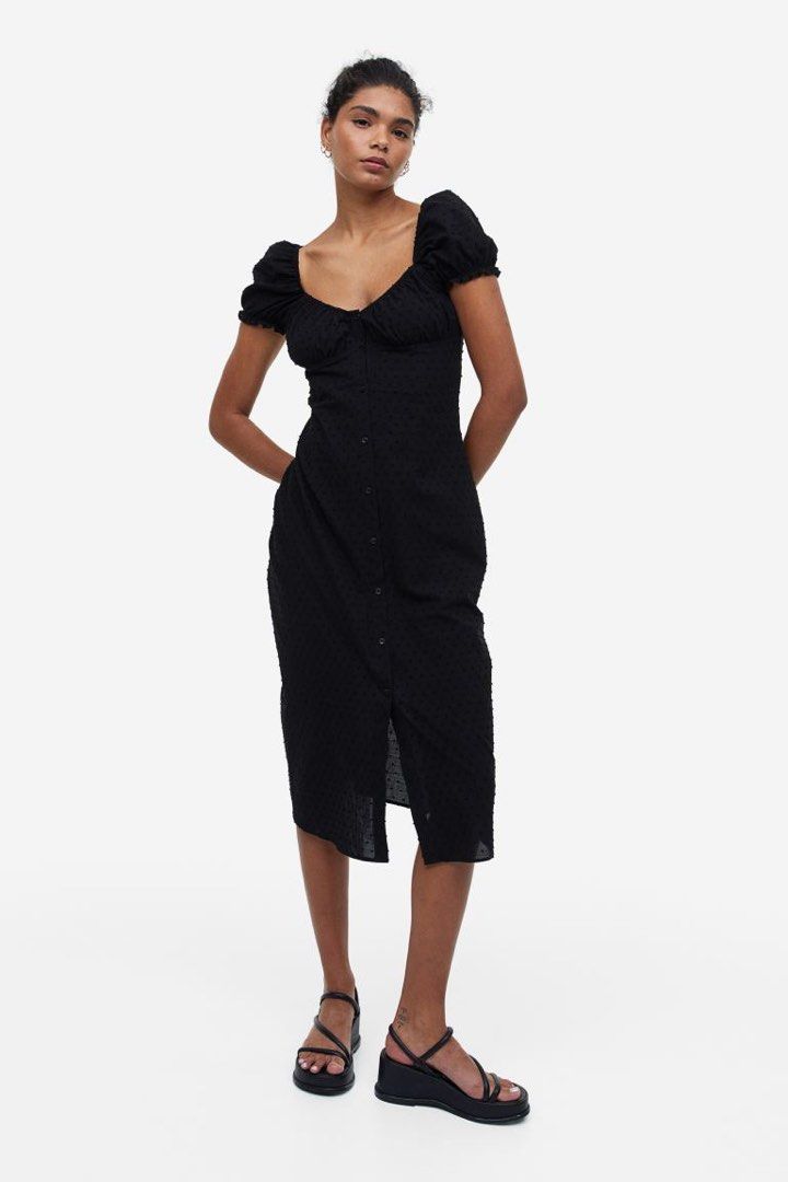 H&m button up dress hotsell