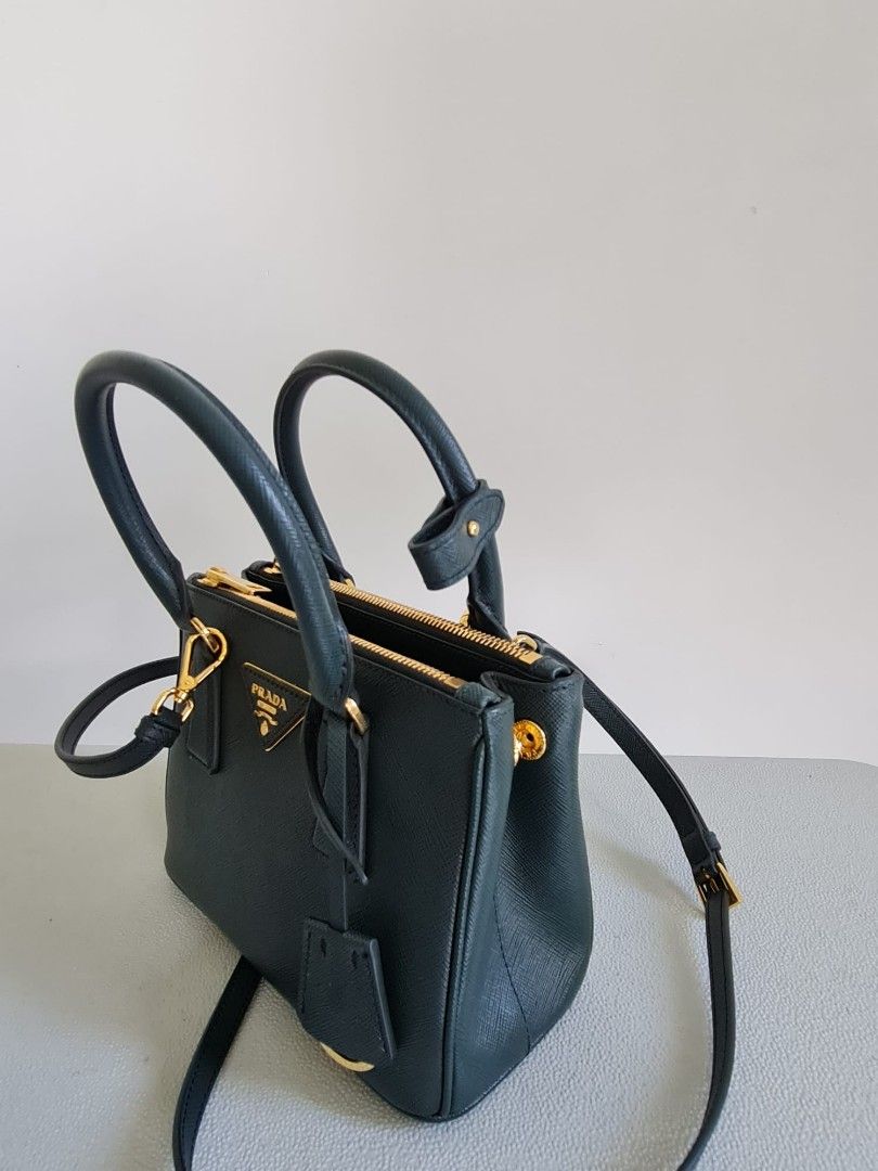 Prada - Black Double Saffiano Leather Mini Bag