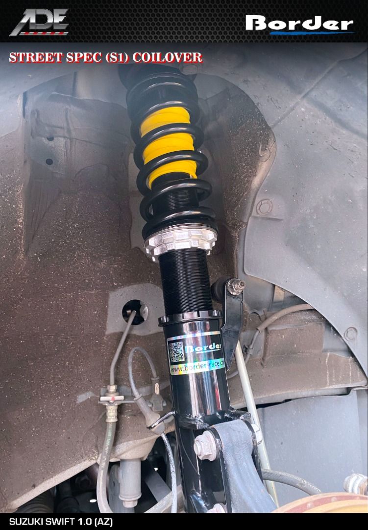 BORDER STREET SPEC (S1) COILOVER ON SUZUKI SWIFT 1.0 (AZ), Car ...