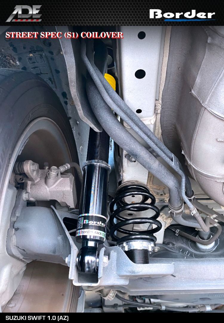 BORDER STREET SPEC (S1) COILOVER ON SUZUKI SWIFT 1.0 (AZ), Car ...