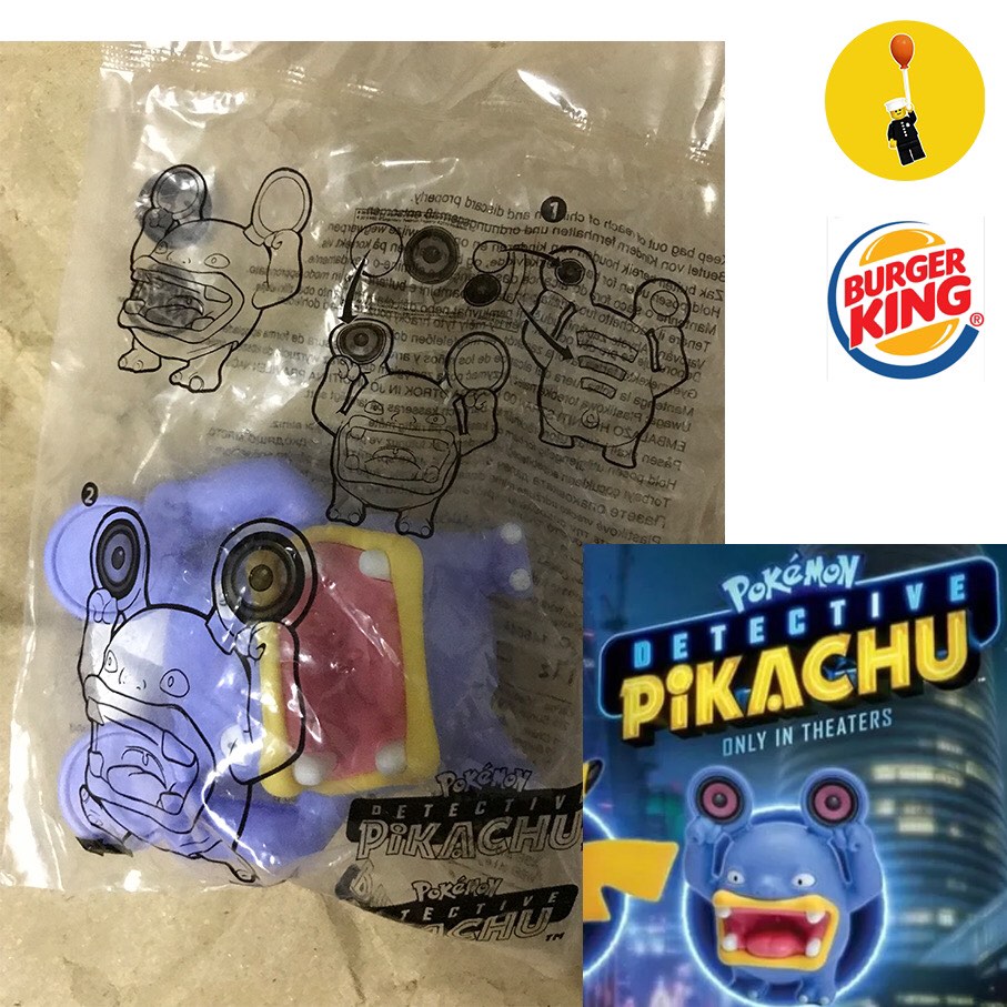 Burger king detective pikachu hotsell pokemon toys