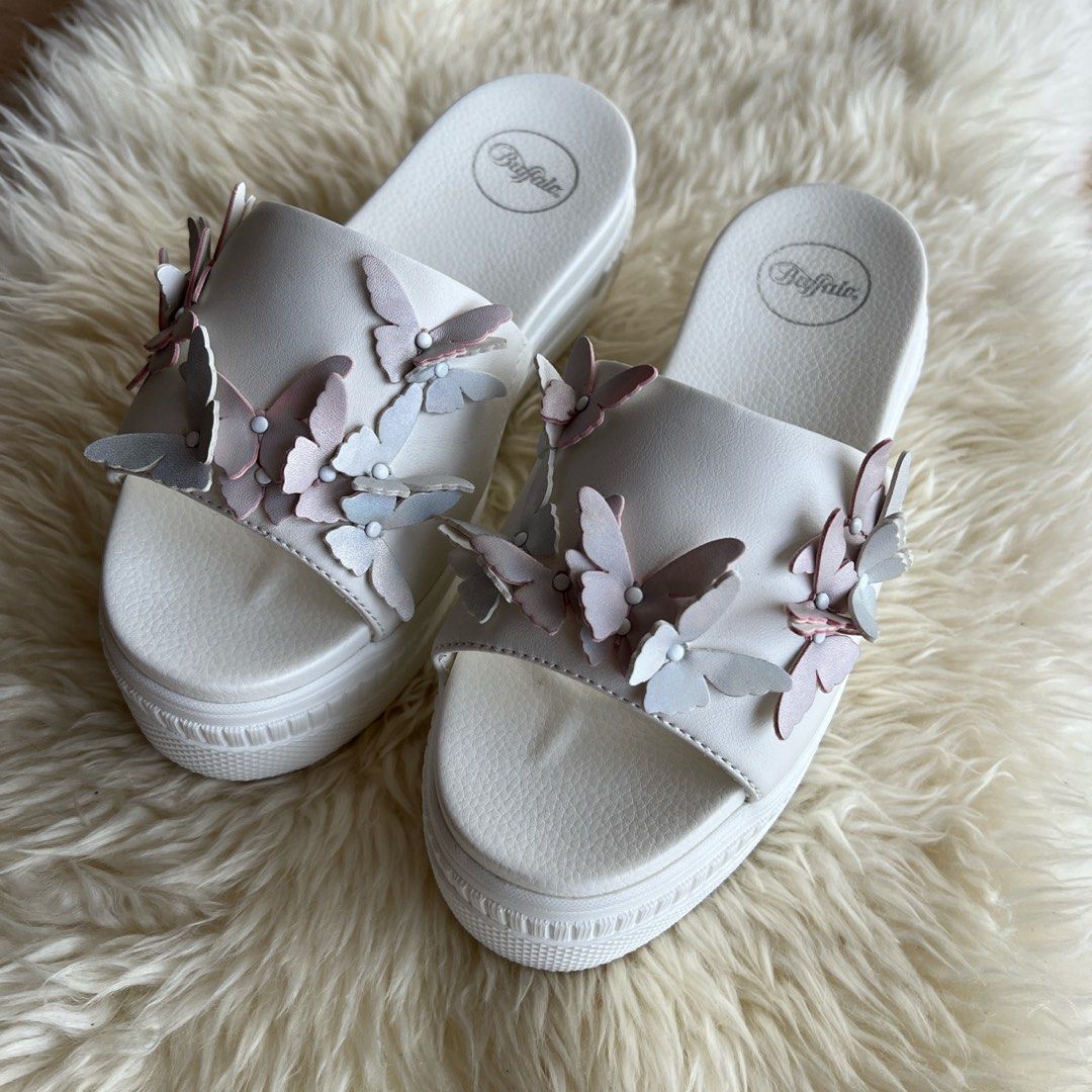Butterfly platform shoes best sale