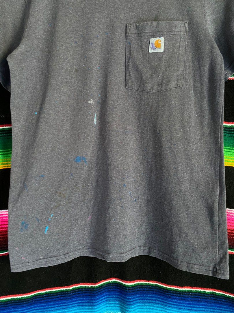 CARHARTT PAINT SPLATTER, Men's Fashion, Tops & Sets, Tshirts & Polo