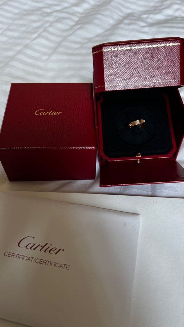 50 off Cartier Love Wedding Band Ring 8 Diamonds Women s