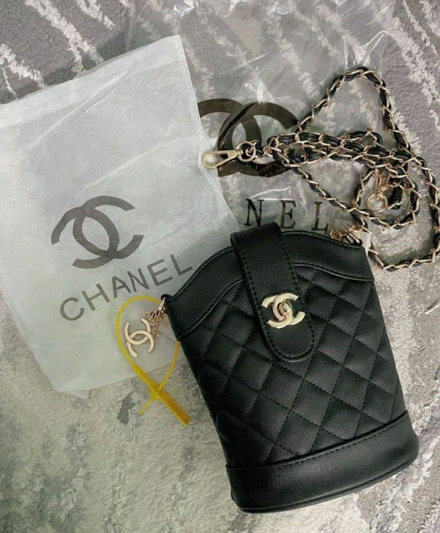 Chanel bucket handbag (Category: Bags & Wallets) located in Klang. Submitted by NSH.Corner (Listing ID 1238523997, Image 1). Description: Chanel bucket handbag Condition like new. Used twice to function Pls pm me if you are interested. #No fussy #No refund #No return.