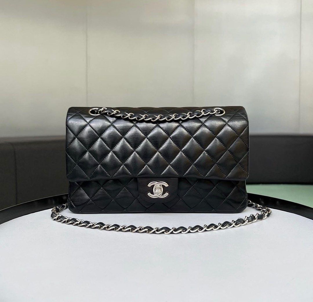 Chanel 19 Black with silver hardware (small size), Luxury, Bags & Wallets  on Carousell