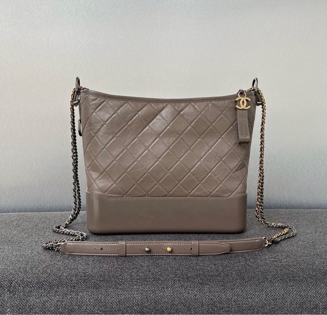 Chanel Gabrielle Bag Large Calfskin Taupe