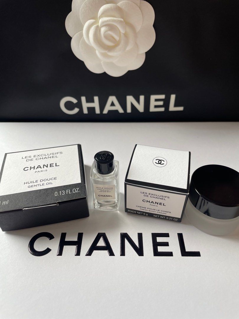 Chanel Les Exclusive Body oil and cream set, 美容＆化妝品, 沐浴＆身體護理, 沐浴及身體護理-  身體護理- Carousell