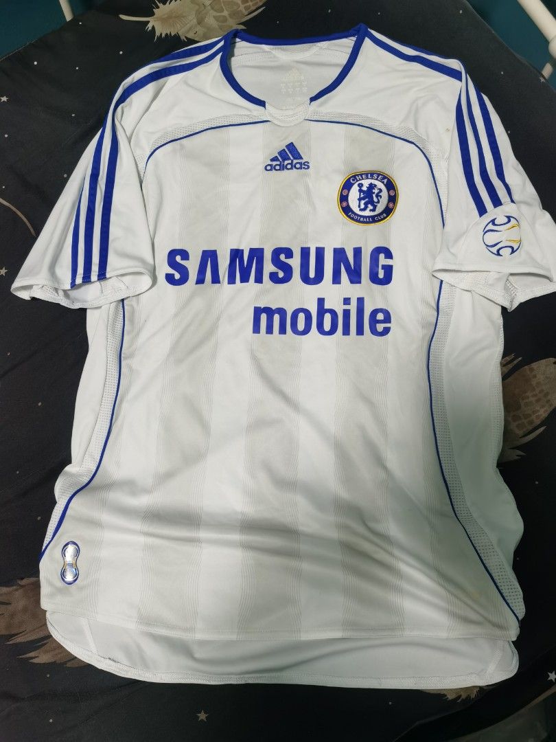 2006/07 Chelsea FC Cole Samsung Adidas Soccer Futball Jersey Size Large –  Rare VNTG