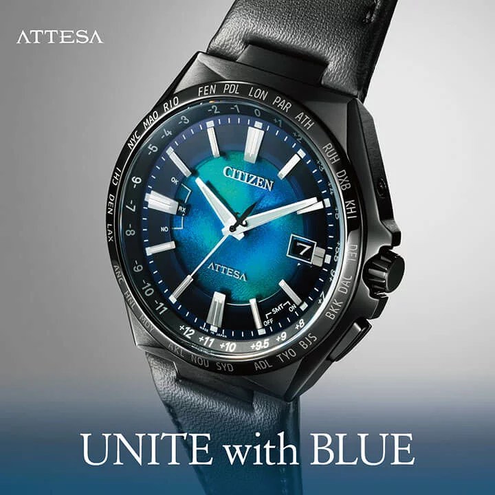 CITIZEN ATTESA ACT Line 星辰日本製限定版手錶UNITE with BLUE CB0215