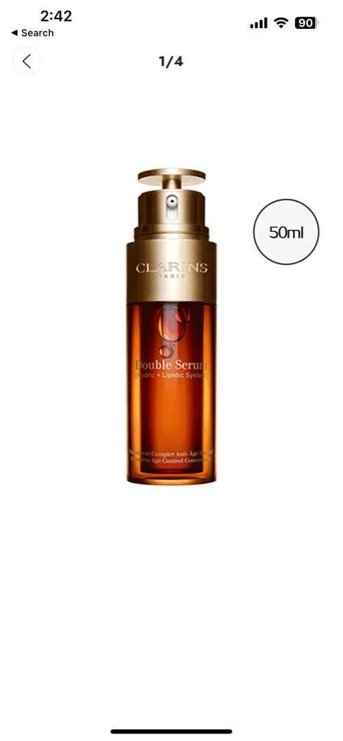 Clarins Double Serum Firming & Smoothing Anti-Aging Concentrate 50ml (Category: Face Care) located in Singapore. Submitted by glamourousbling (Listing ID 1238603615, Image 1). Description: .