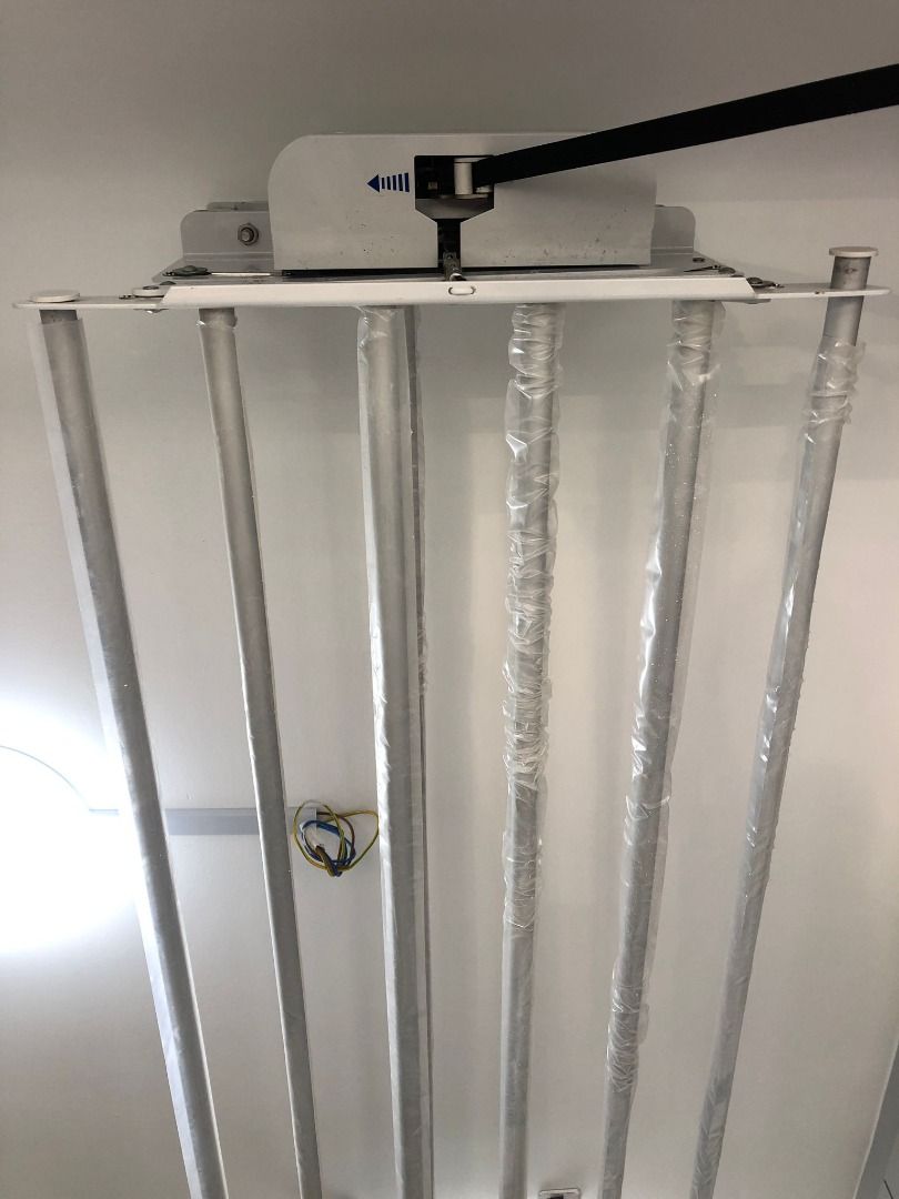 Clothes laundry drying rack HDB BTO non automated, Furniture & Home ...